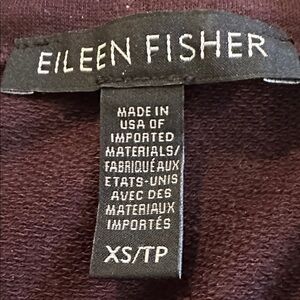 Eileen Fisher Deep Purple Knit Top XS